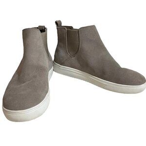 Blondo shoes women's 9 gray suede leather waterproof ankle boots booties